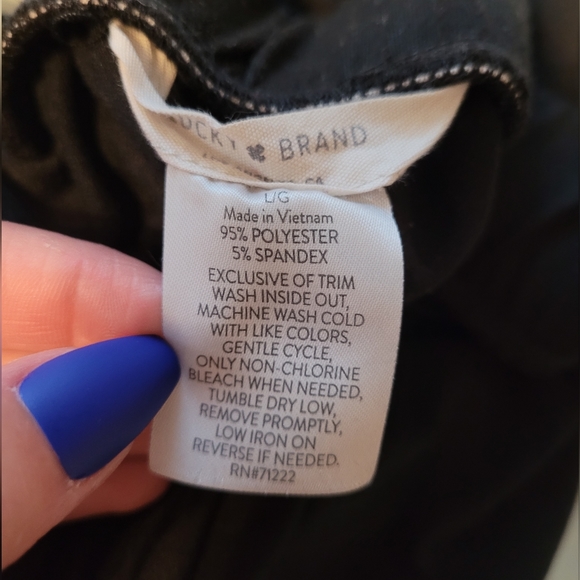 NWOT Lucky Brand Black Lounge Pants - Picture 5 of 5